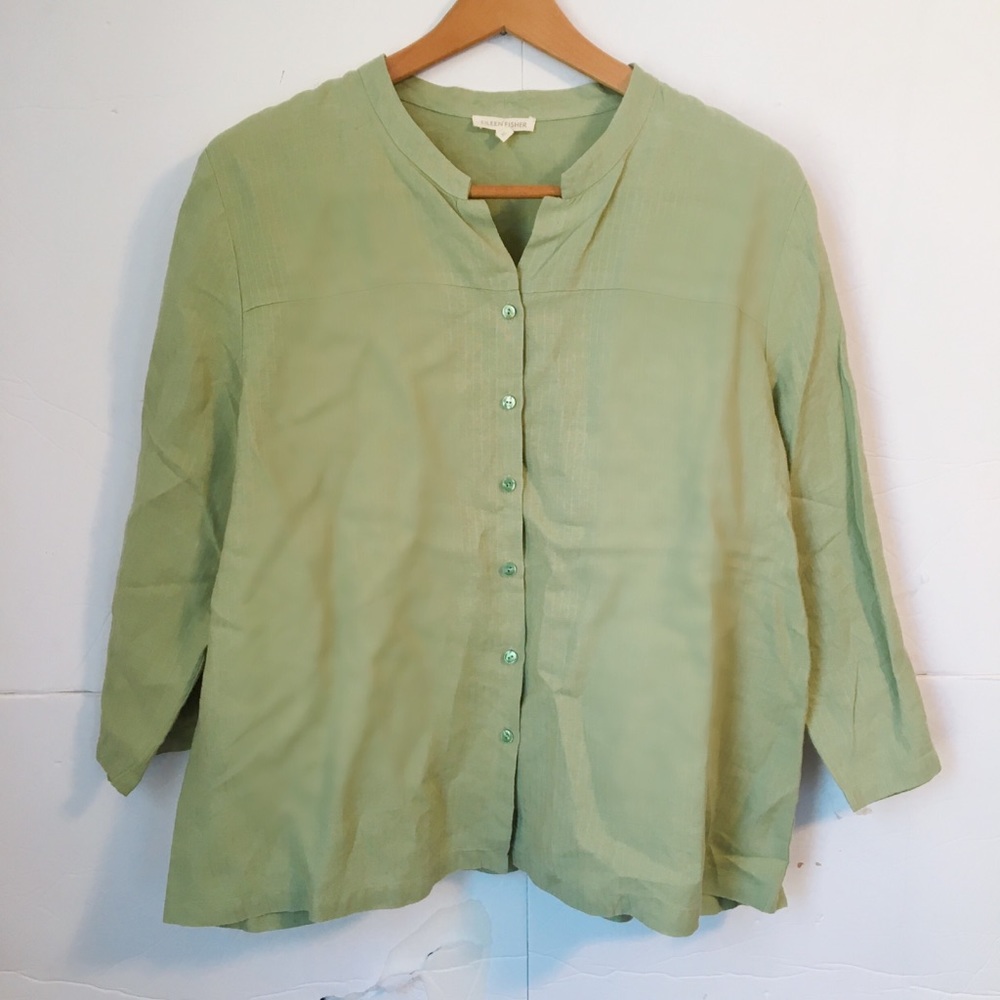 Eileen Fisher 100 linen long sleeve